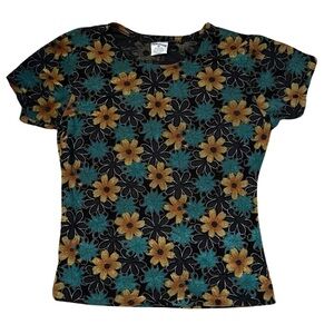 Vintage Women’s Floral Prima Classe Tshirt Size Medium